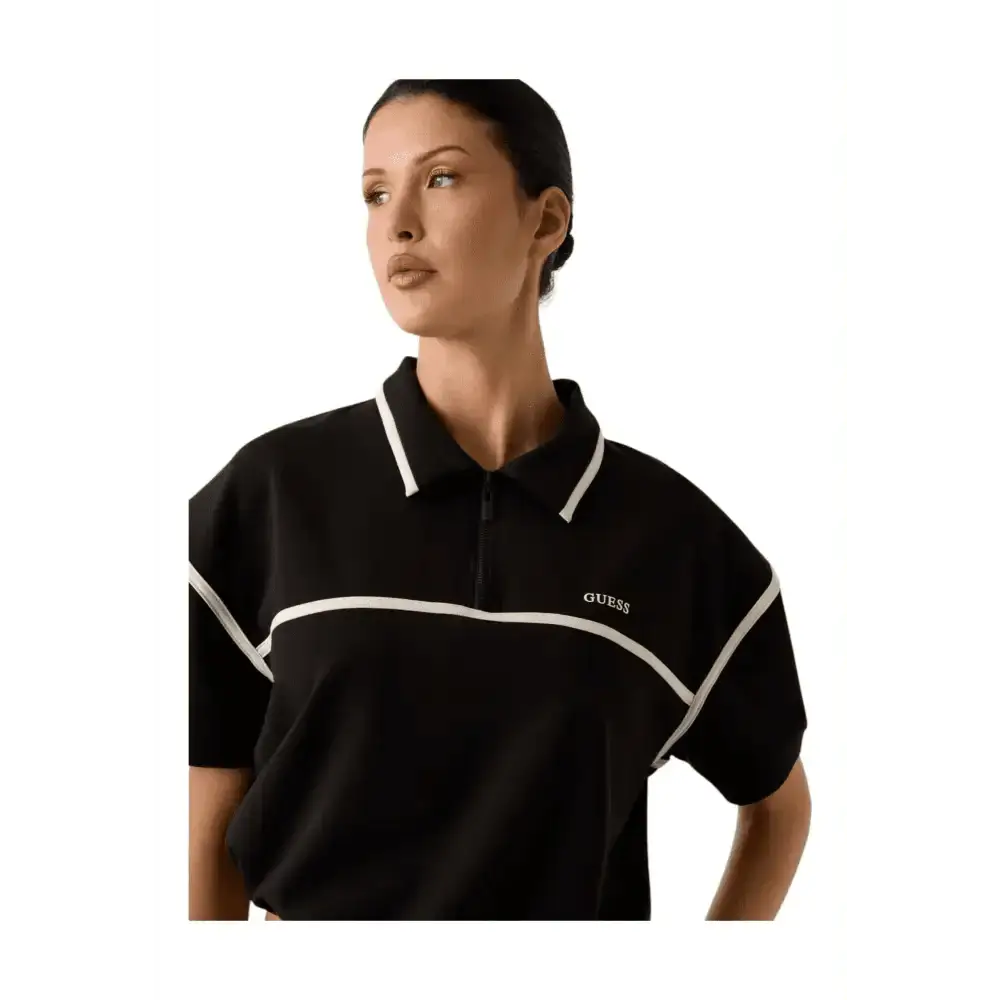 Polo mezza zip crop Donna Guess Activewear - Follower SRL