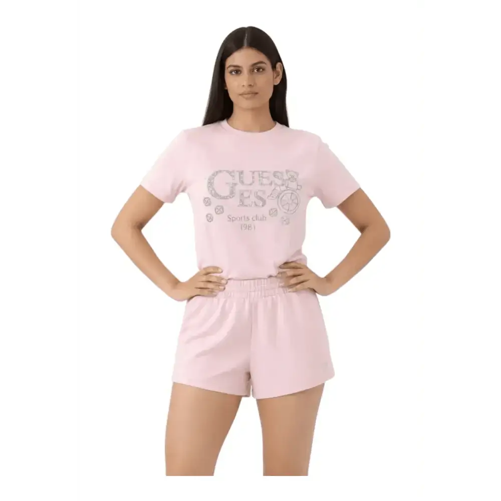 Shorts jogger con strass Donna Guess Activewear - Follower SRL