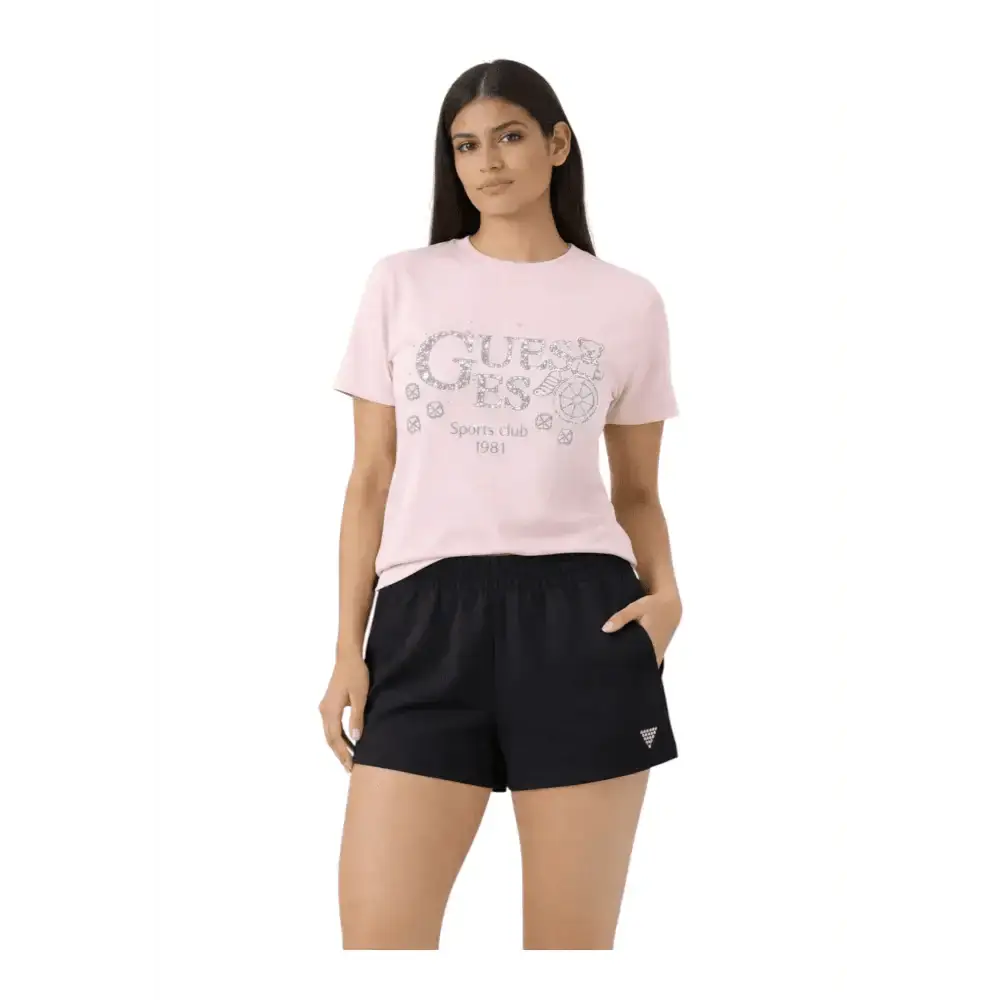 Shorts jogger con strass Donna Guess Activewear - Follower SRL
