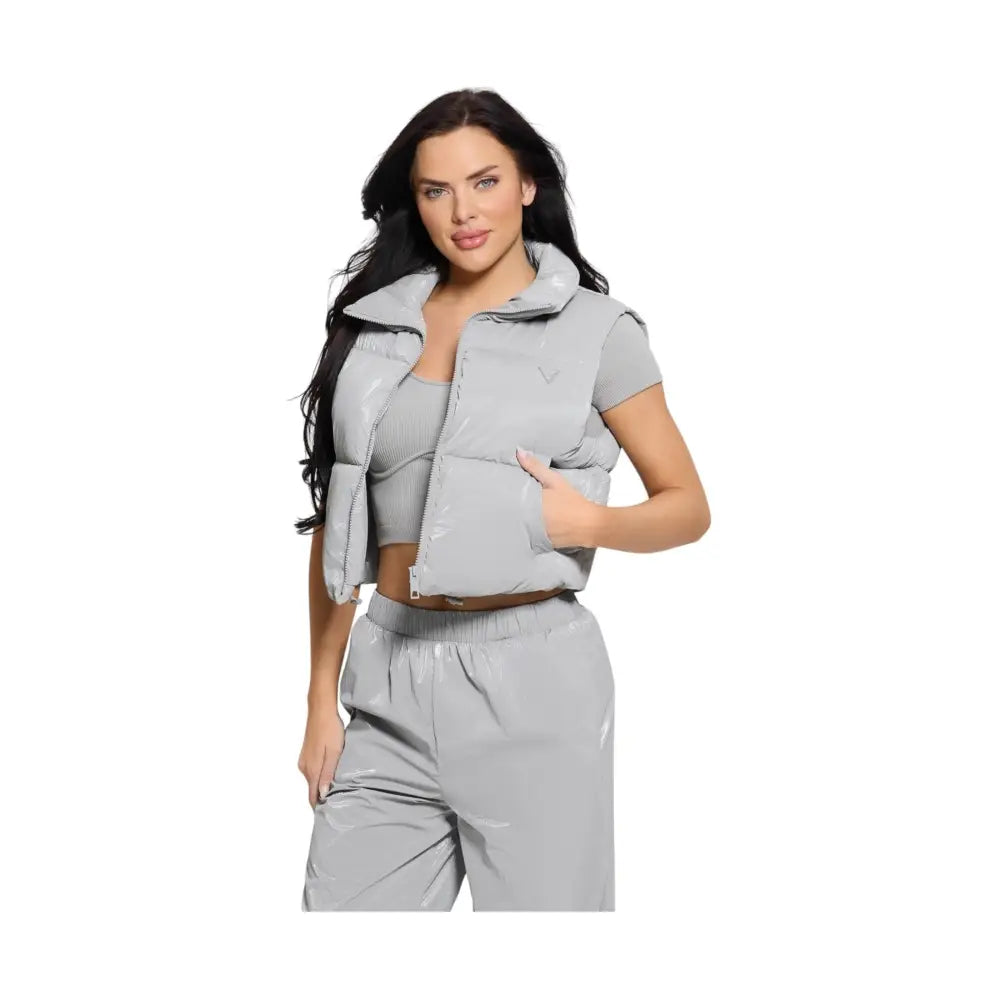 Smanicato crop Donna Guess Activewear Guess Activewear