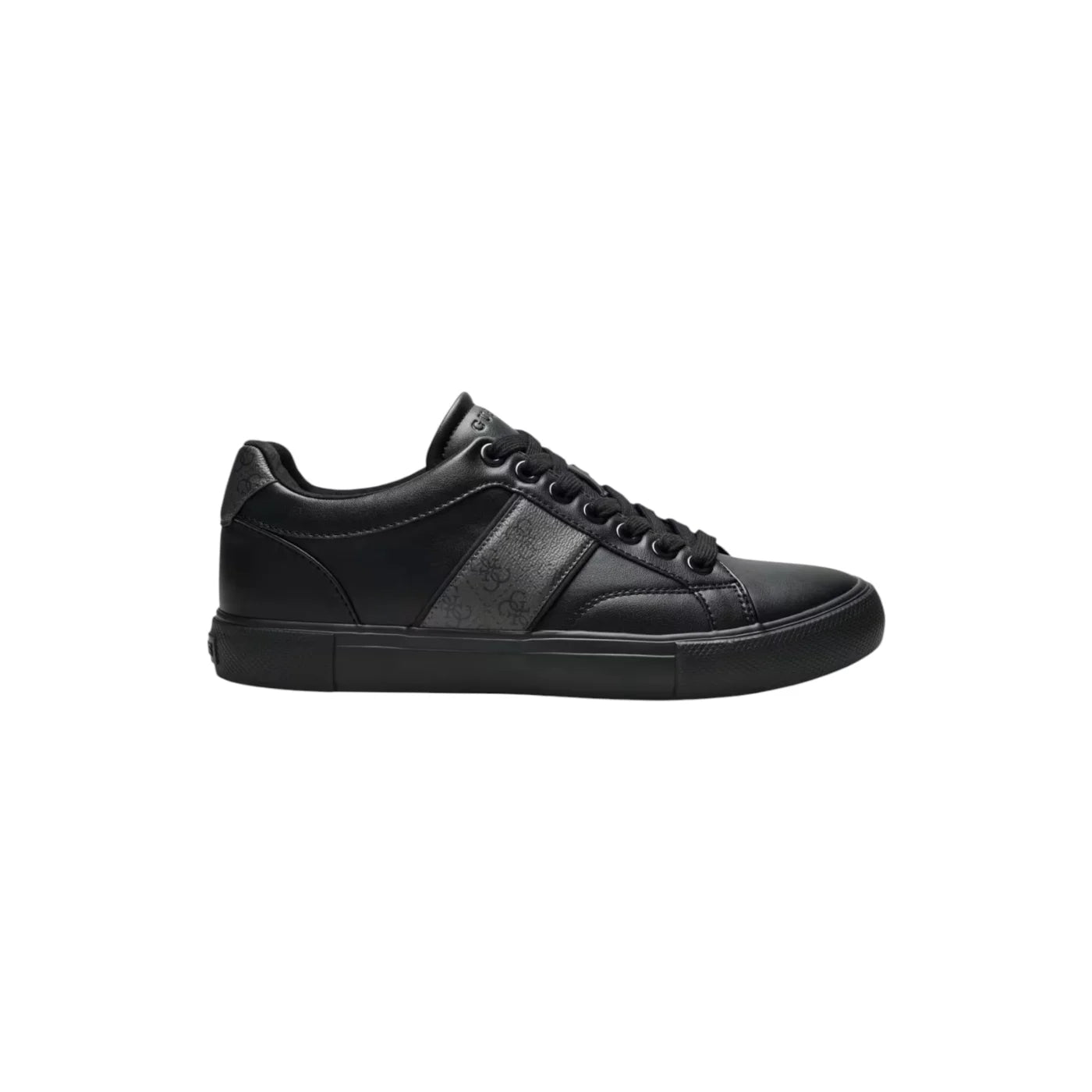 Sneakers in pelle genuine cribe uomo nero guess