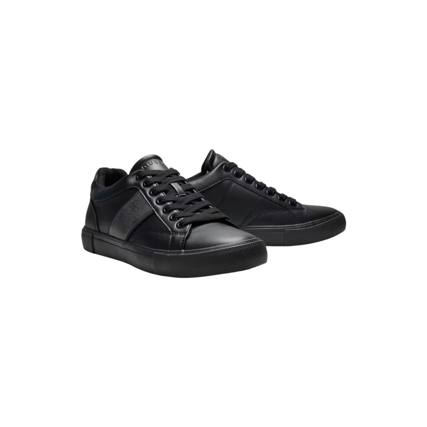 Sneakers in pelle genuine cribe uomo nero guess