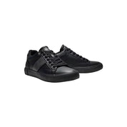 Sneakers in pelle genuine cribe uomo nero guess