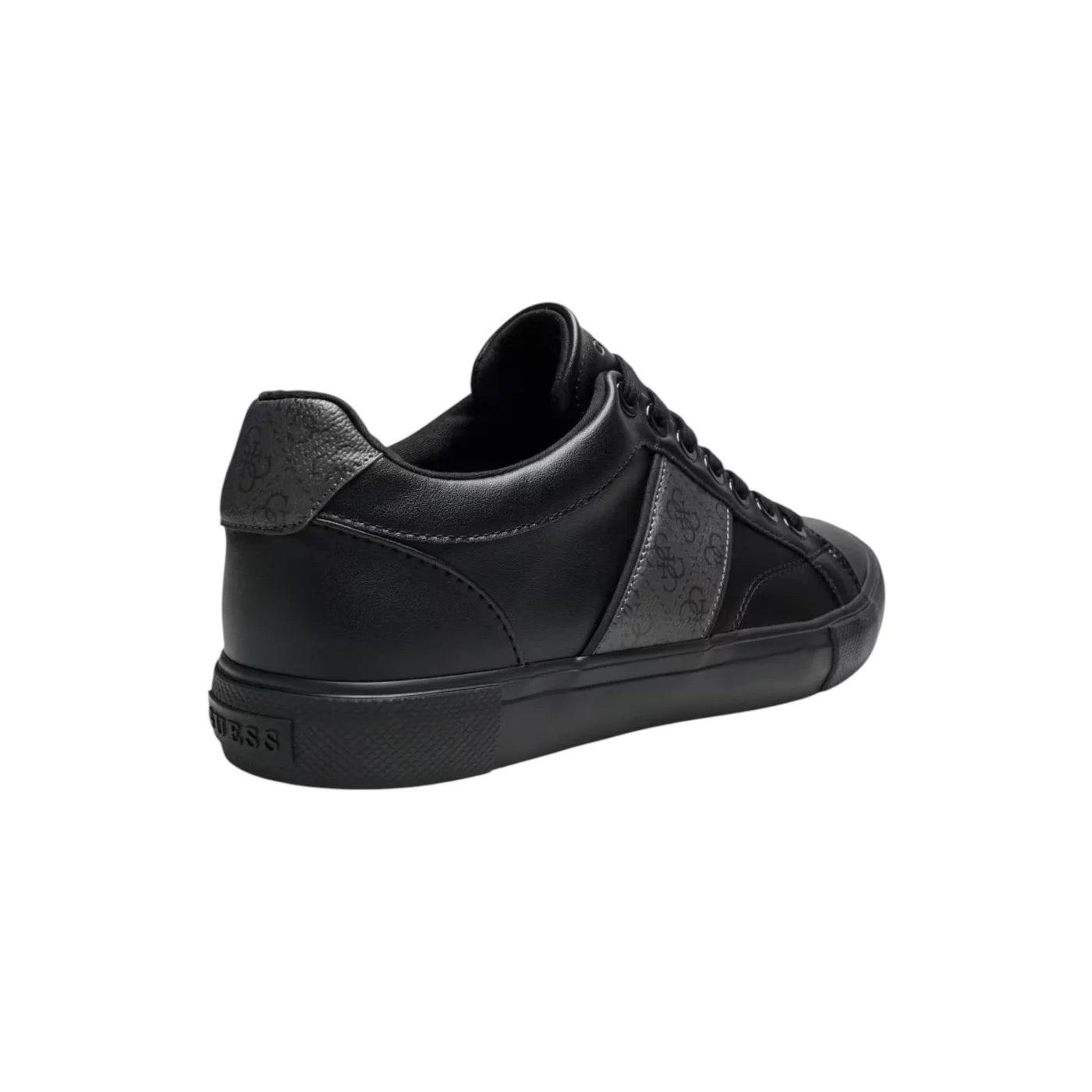 Sneakers in pelle genuine cribe uomo nero guess