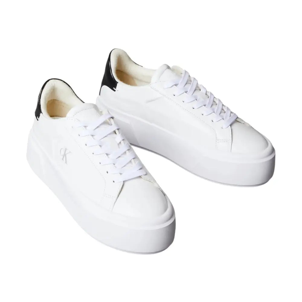 Sneakers Platform In Pelle Con Logo Donna Calvin Klein Jeans Calvin Klein Jeans