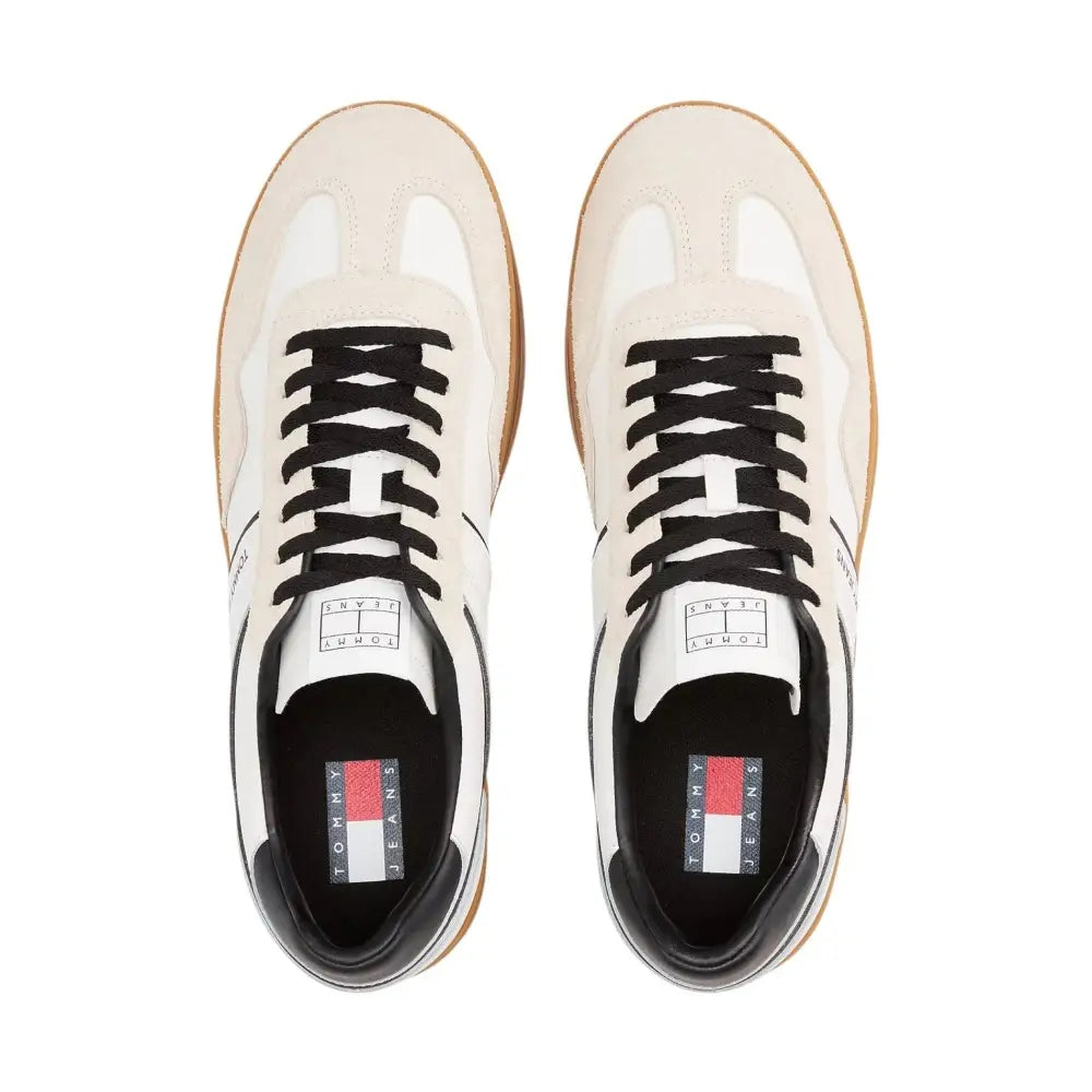 Sneakers The Greenwich con mix di texture e pelle Uomo Tommy Hilfiger Jeans Tommy Hilfiger Jeans