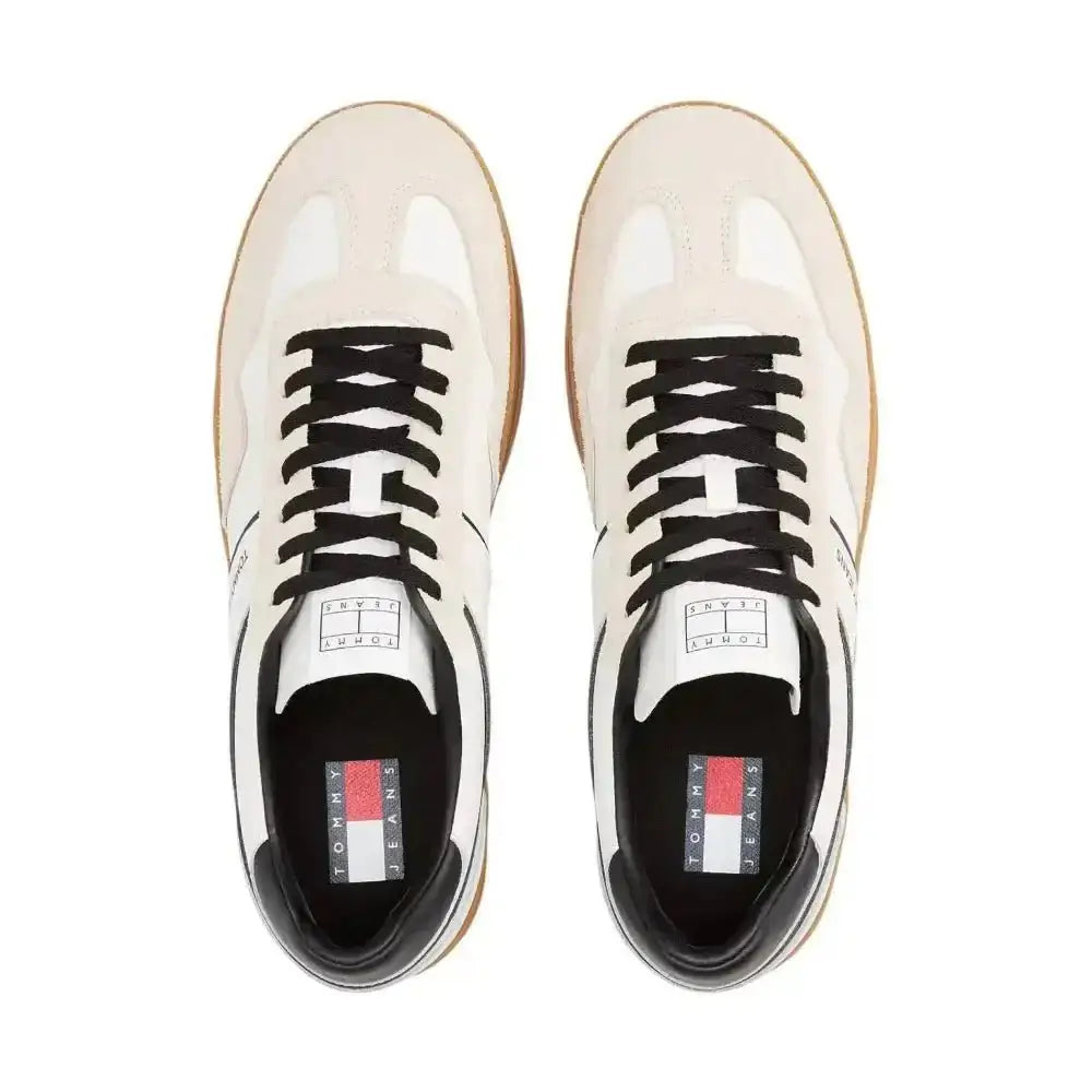 Sneakers The Greenwich con mix di texture e pelle Uomo Tommy Hilfiger Jeans - Follower SRL