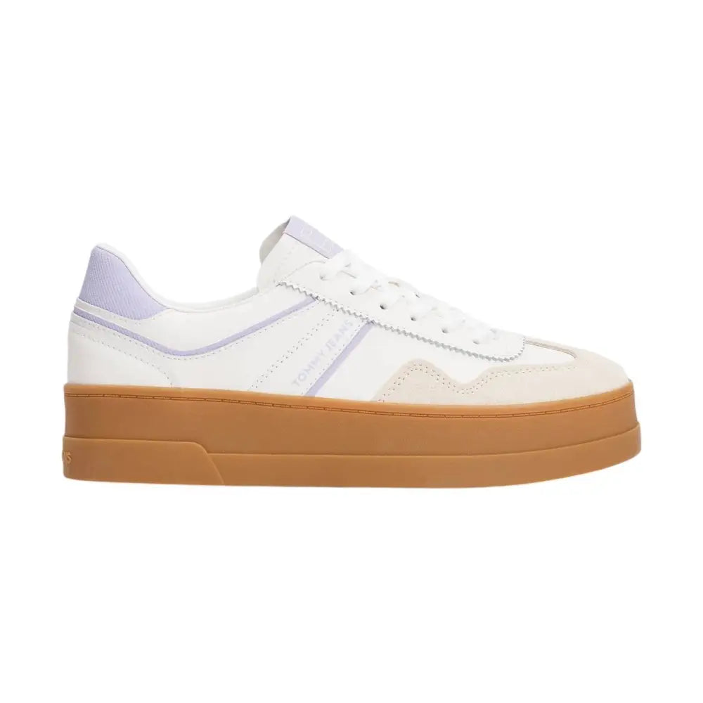 Sneakers The Greenwich con suola alta e pelle Donna Tommy Hilfiger Jeans Tommy Hilfiger Jeans