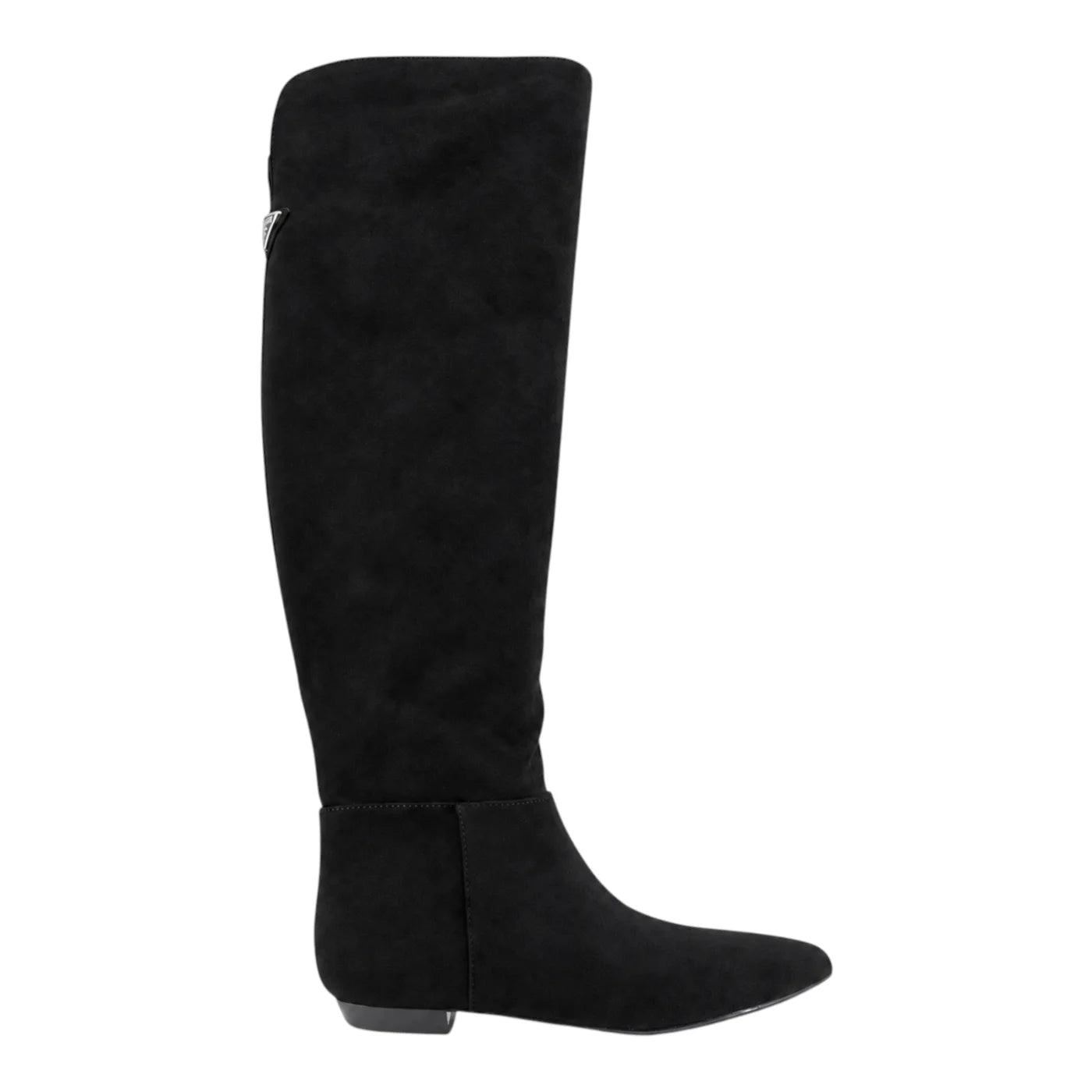 Stivale alto in camoscio donna nero guess - stivali e stivaletti