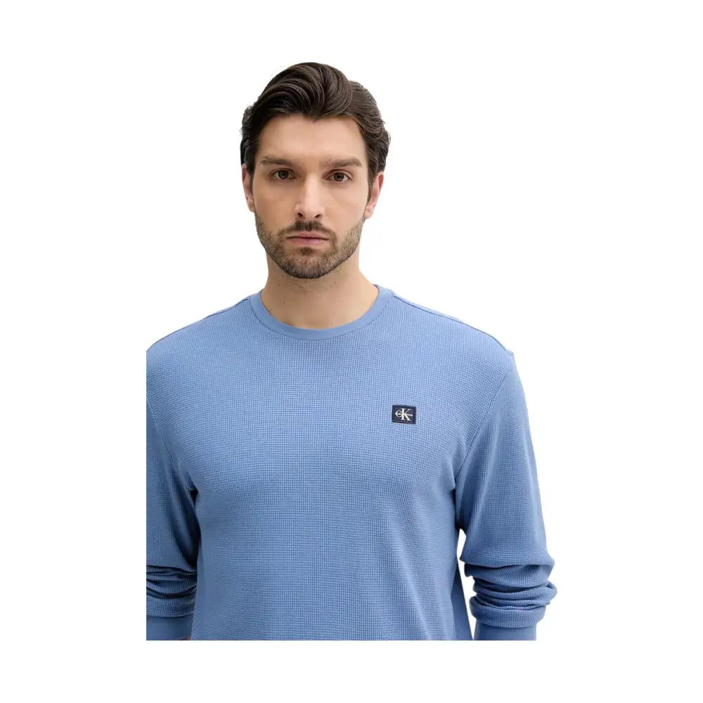 T-Shirt A Nido D'ape Manica Lunga Uomo Calvin Klein Jeans Calvin Klein Jeans