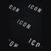 T-shirt Bambina Dsquared2 Icon cropped glitter Dsquared2