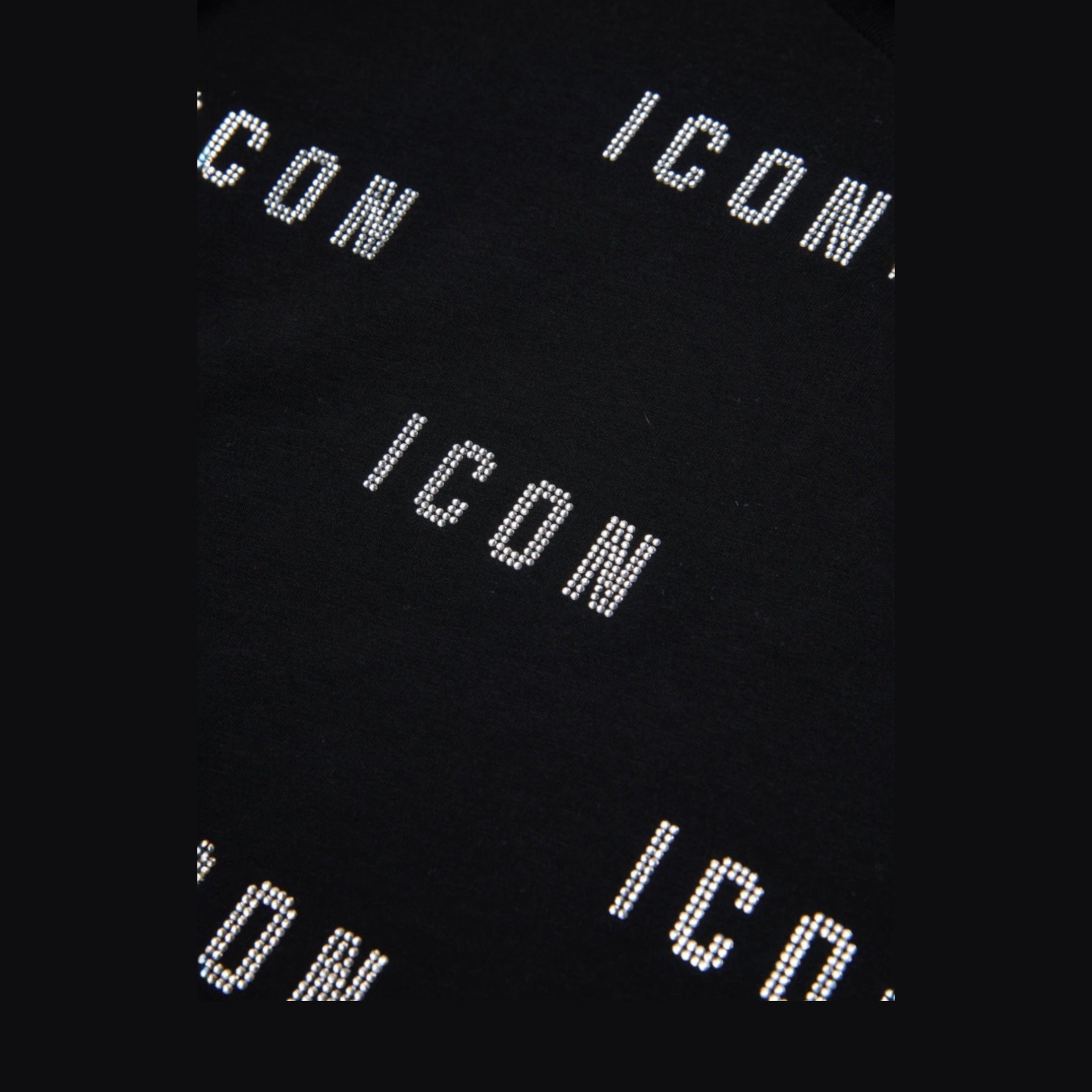 T-shirt Bambina Dsquared2 Icon cropped glitter Dsquared2