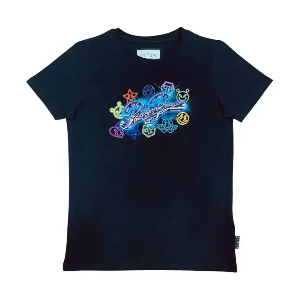 T-shirt Bambino unisex Philipp Plein round neck ss strass smile - Follower SRL