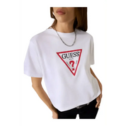 T-shirt Boxy logo maxi Donna Guess Jeans - Follower SRL