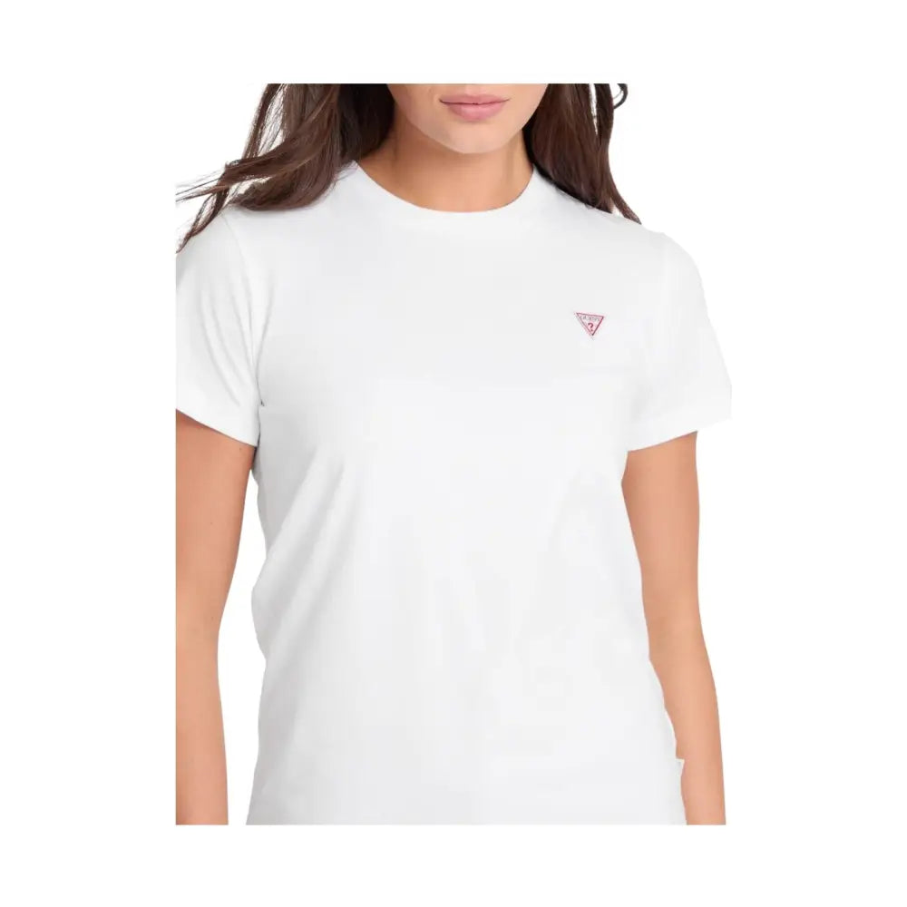 T-shirt classica con logo triangolo mini Donna Guess Jeans Guess Jeans
