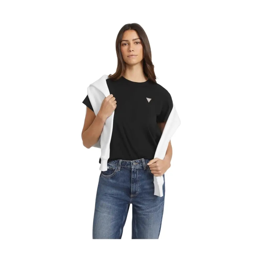 T-shirt classica con logo triangolo mini Donna Guess Jeans Guess Jeans