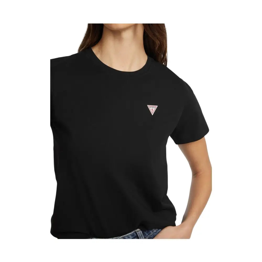 T-shirt classica con logo triangolo mini Donna Guess Jeans Guess Jeans