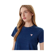 T-shirt classica con logo triangolo mini Donna Guess Jeans Guess Jeans