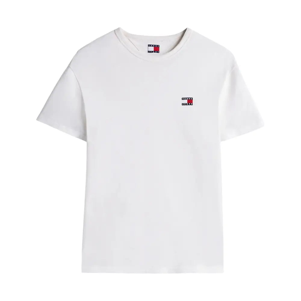 T-shirt con distintivo Tommy tono su tono Uomo Tommy Hilfiger Jeans Tommy Hilfiger Jeans