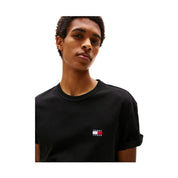 T-shirt con distintivo Tommy tono su tono Uomo Tommy Hilfiger Jeans Tommy Hilfiger Jeans