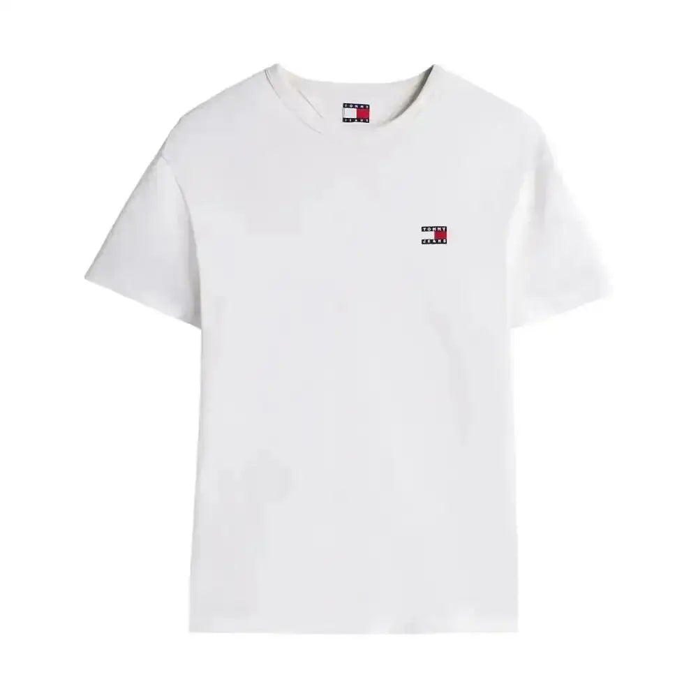 T-shirt con distintivo Tommy tono su tono Uomo Tommy Hilfiger Jeans - Follower SRL