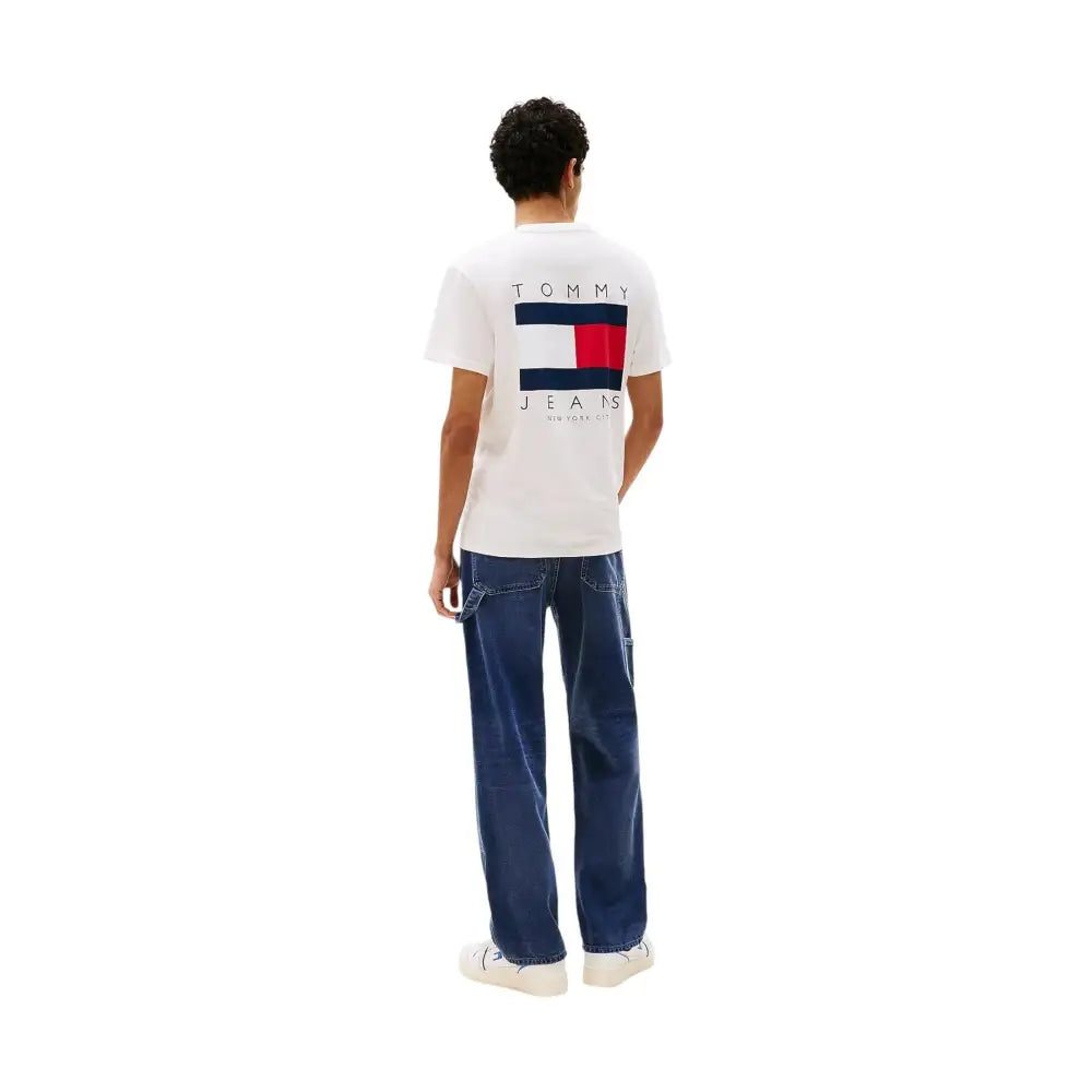 T-shirt con logo bandierina sul retro Uomo Tommy Hilfiger Jeans Tommy Hilfiger Jeans