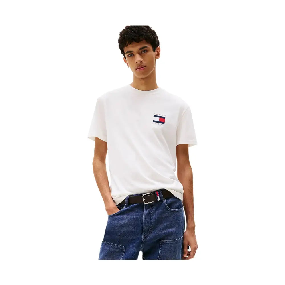 T-shirt con logo bandierina sul retro Uomo Tommy Hilfiger Jeans Tommy Hilfiger Jeans