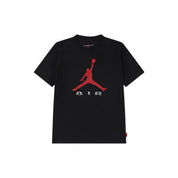 T-shirt con logo iconico bambino nero jordan