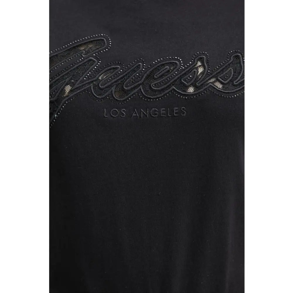 T-shirt con logo in pizzo Donna Guess Guess