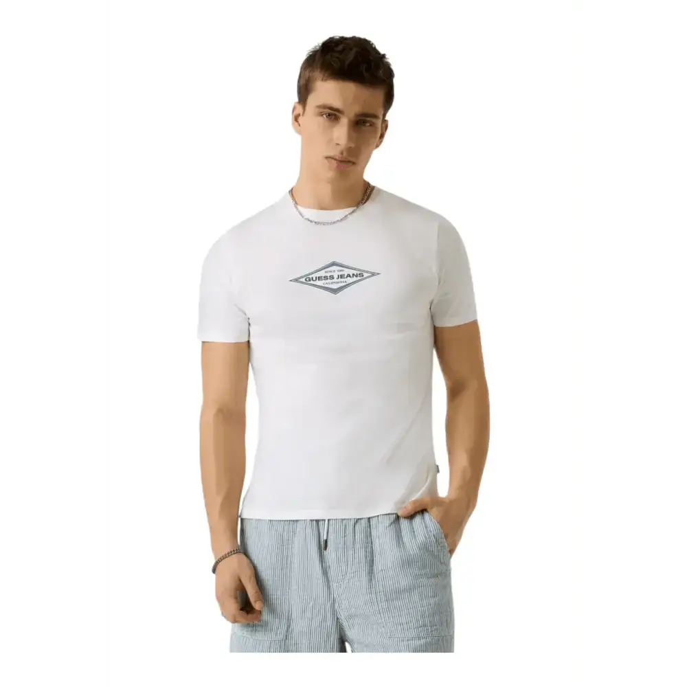 T-shirt con logo stampato Uomo Guess Jeans - Follower SRL