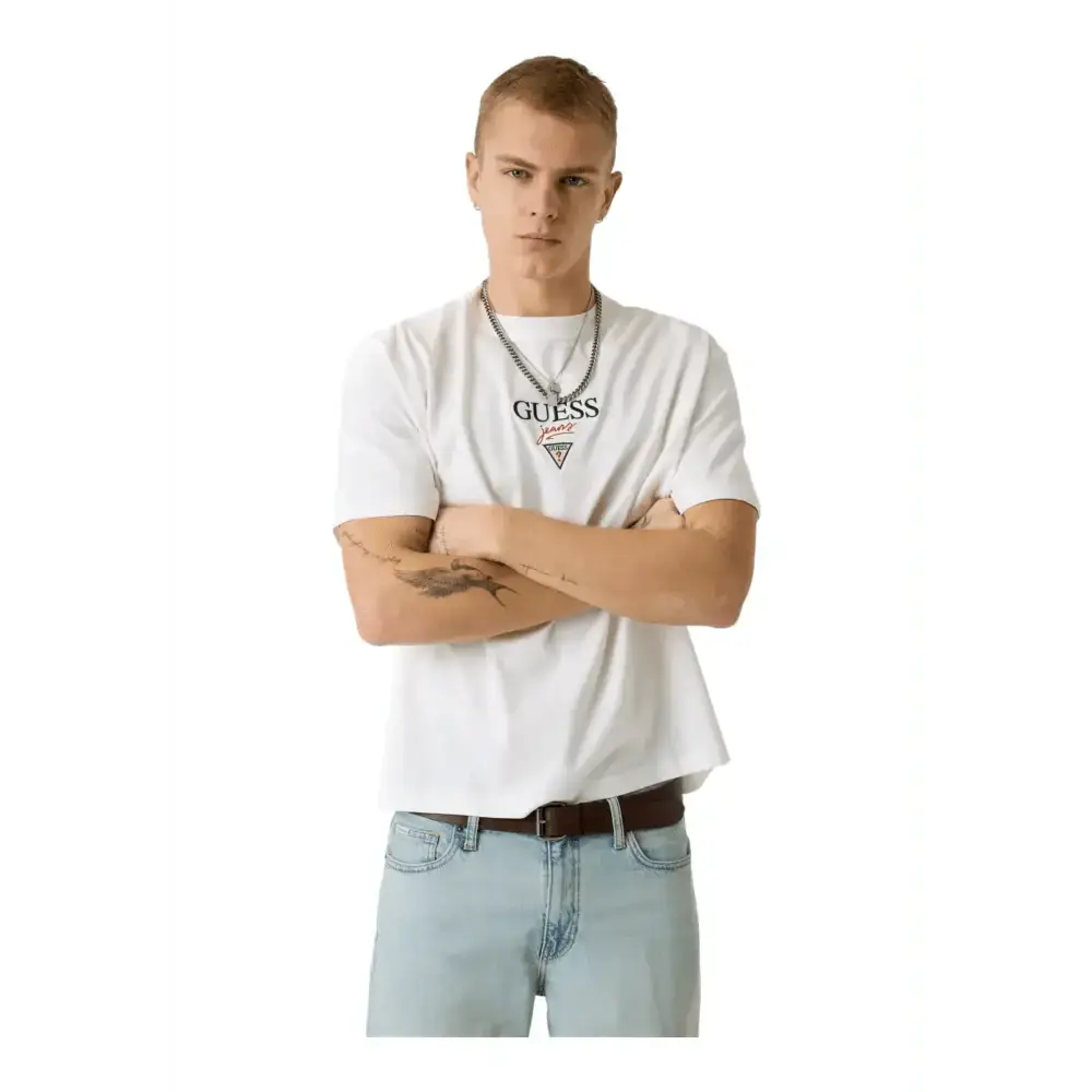 T-shirt con logo stampato Uomo Guess Jeans - Follower SRL