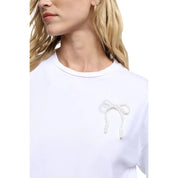 T-shirt con nastro decorativo Donna Please Please