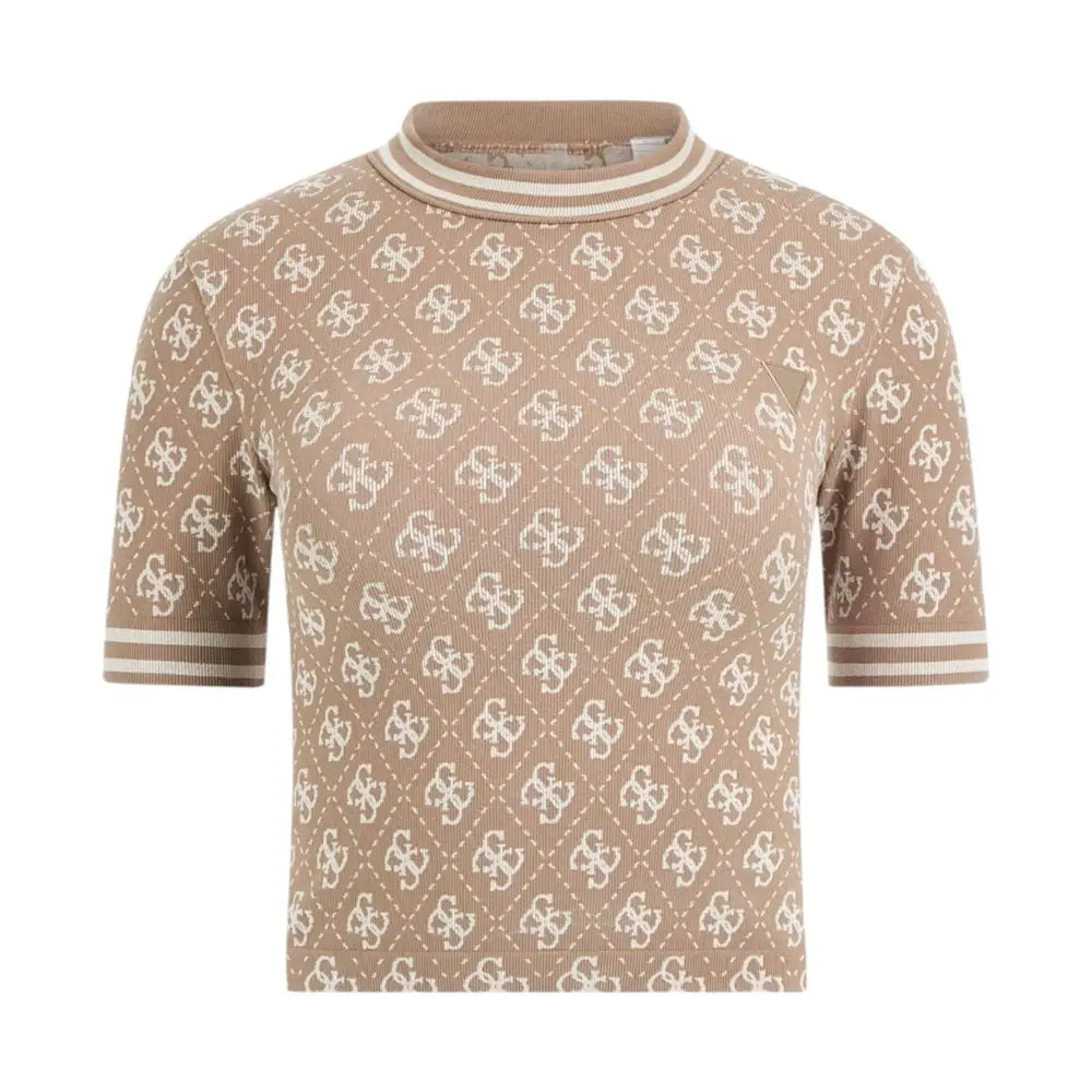 T-shirt crop logo 4G Donna Guess Activewear Guess Activewear