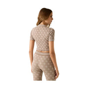 T-shirt crop logo 4G Donna Guess Activewear Guess Activewear