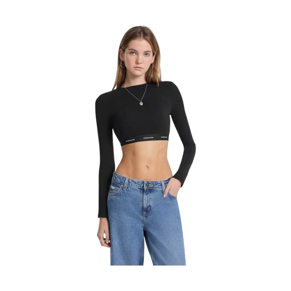 T-shirt crop manica lunga Donna Guess Jeans Guess Jeans
