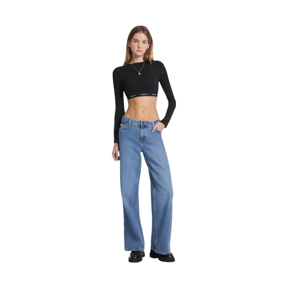 T-shirt crop manica lunga Donna Guess Jeans Guess Jeans