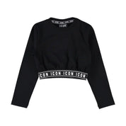 T-shirt cropped manica lunga Bambina Icon Icon