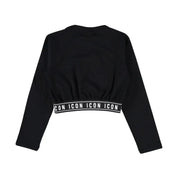 T-shirt cropped manica lunga Bambina Icon Icon