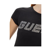 T-shirt Donna Guess Activewear logo strass Guess Activewear