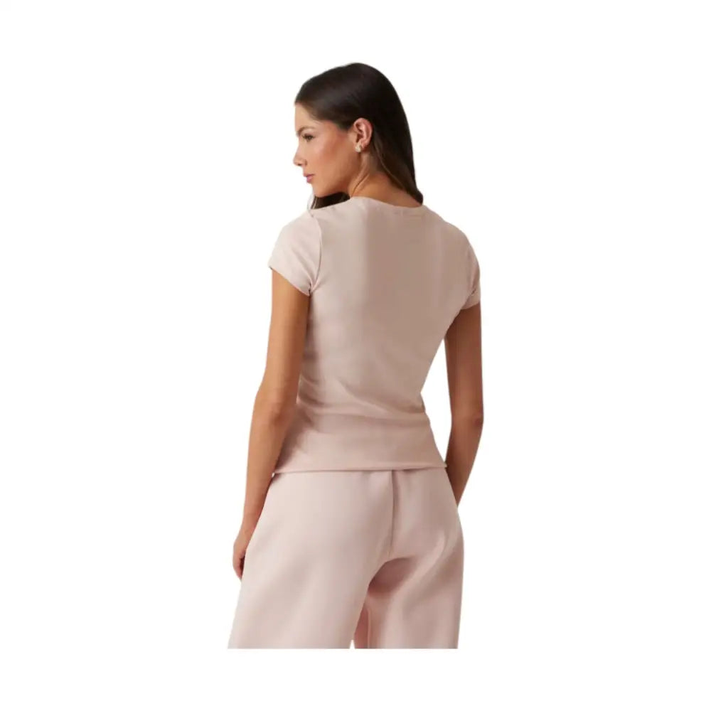 T-shirt Donna Guess Activewear logo strass Guess Activewear