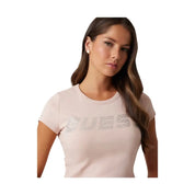 T-shirt Donna Guess Activewear logo strass Guess Activewear