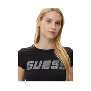 T-shirt Donna Guess Activewear logo strass Guess Activewear