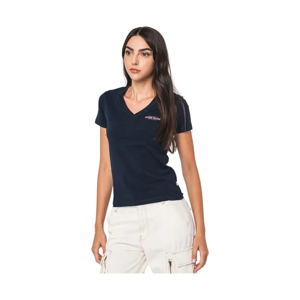 T-shirt Donna Guess Jeans a V American Tradition Guess Jeans