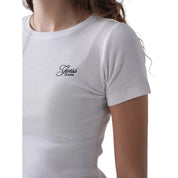 T-shirt Donna Guess Jeans Logo ricamato Guess Jeans