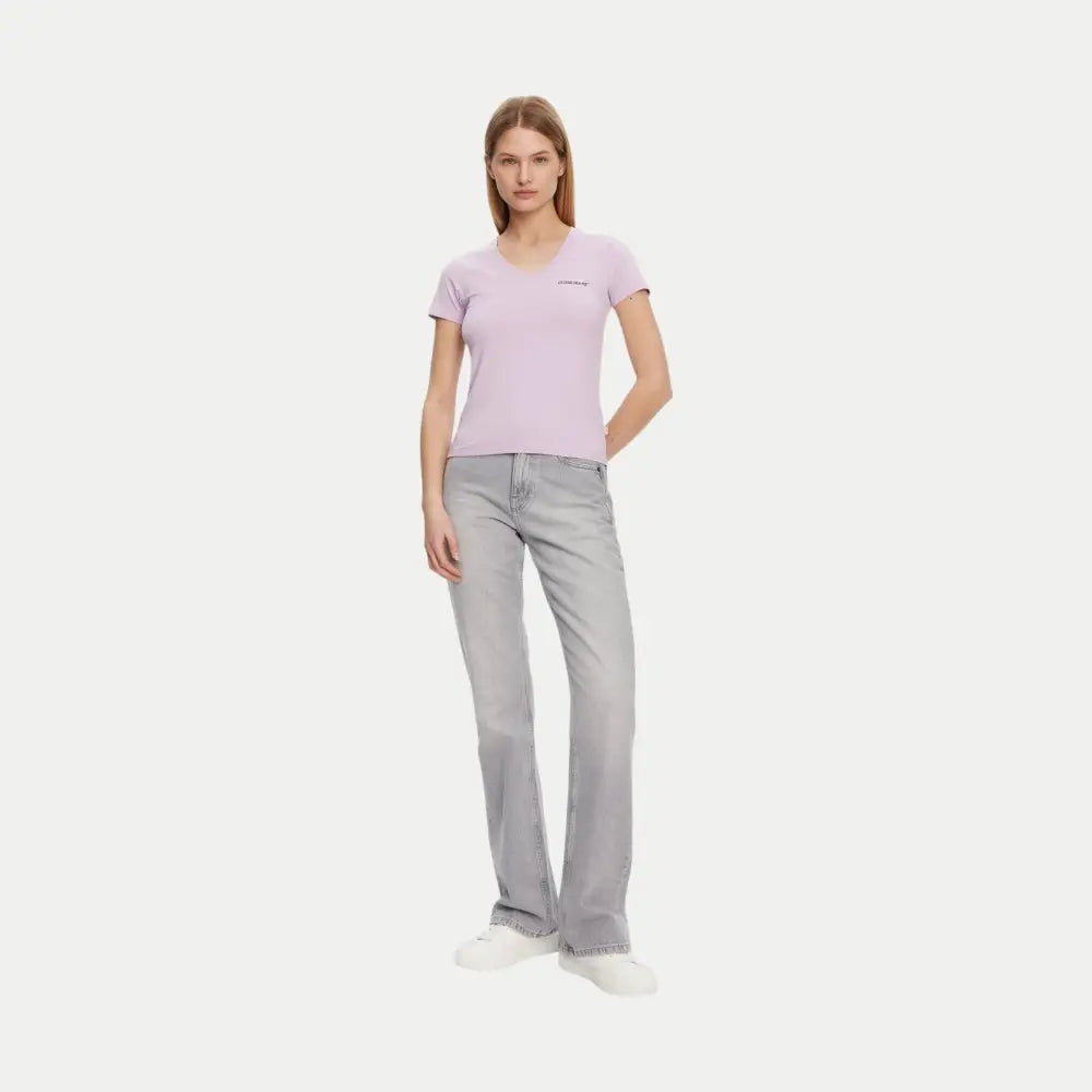 T-shirt Donna Guess Jeans scollo a V American Tradition Guess Jeans