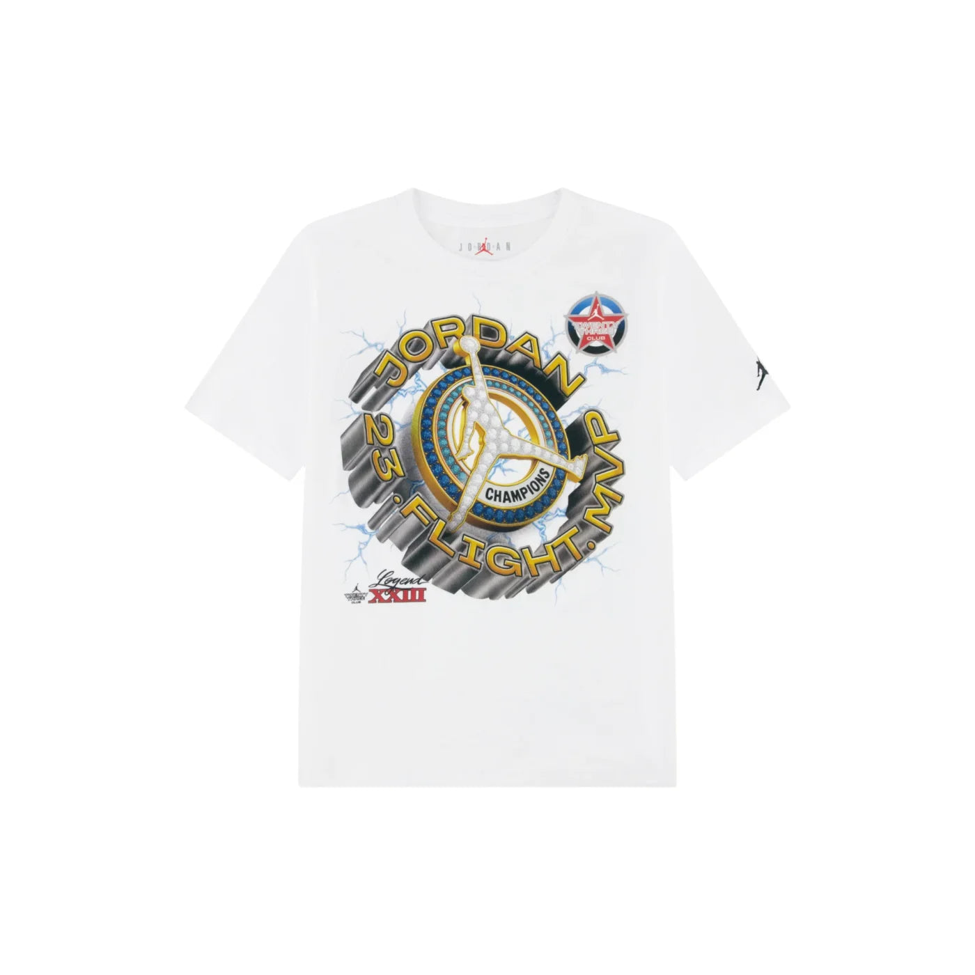 T-shirt flight bambino bianco jordan