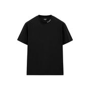 T-shirt logo collo uomo nero guess