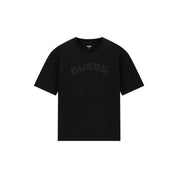 T-shirt logo petto uomo nero guess