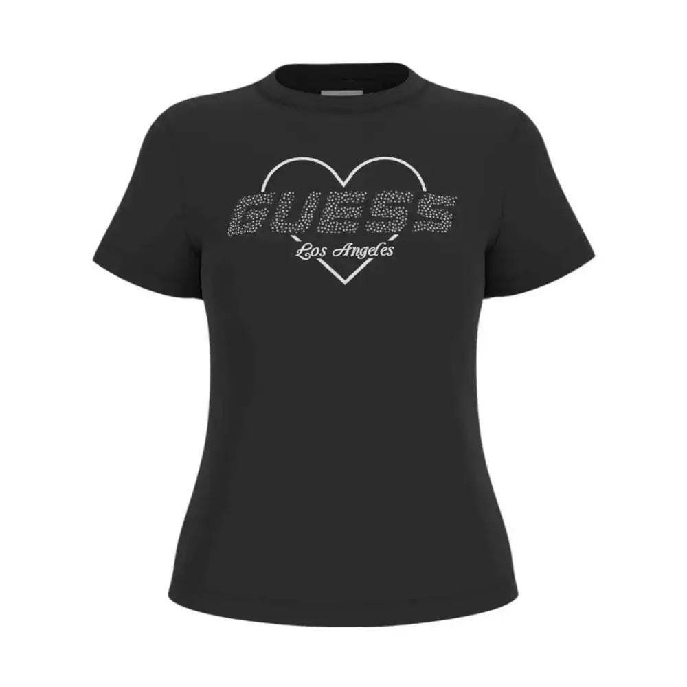 T-shirt logo strass Donna Guess Activewear - Follower SRL
