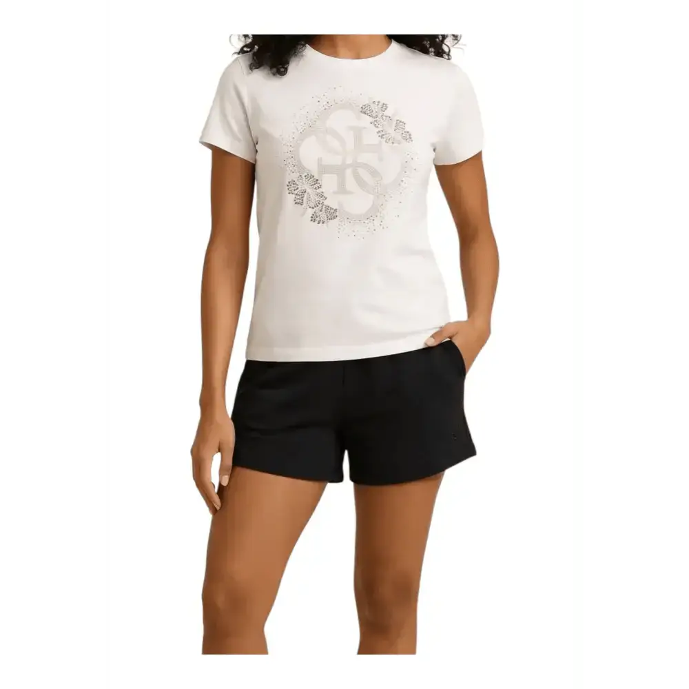 T-shirt manica corta con strass Donna Guess Beachwear - Follower SRL